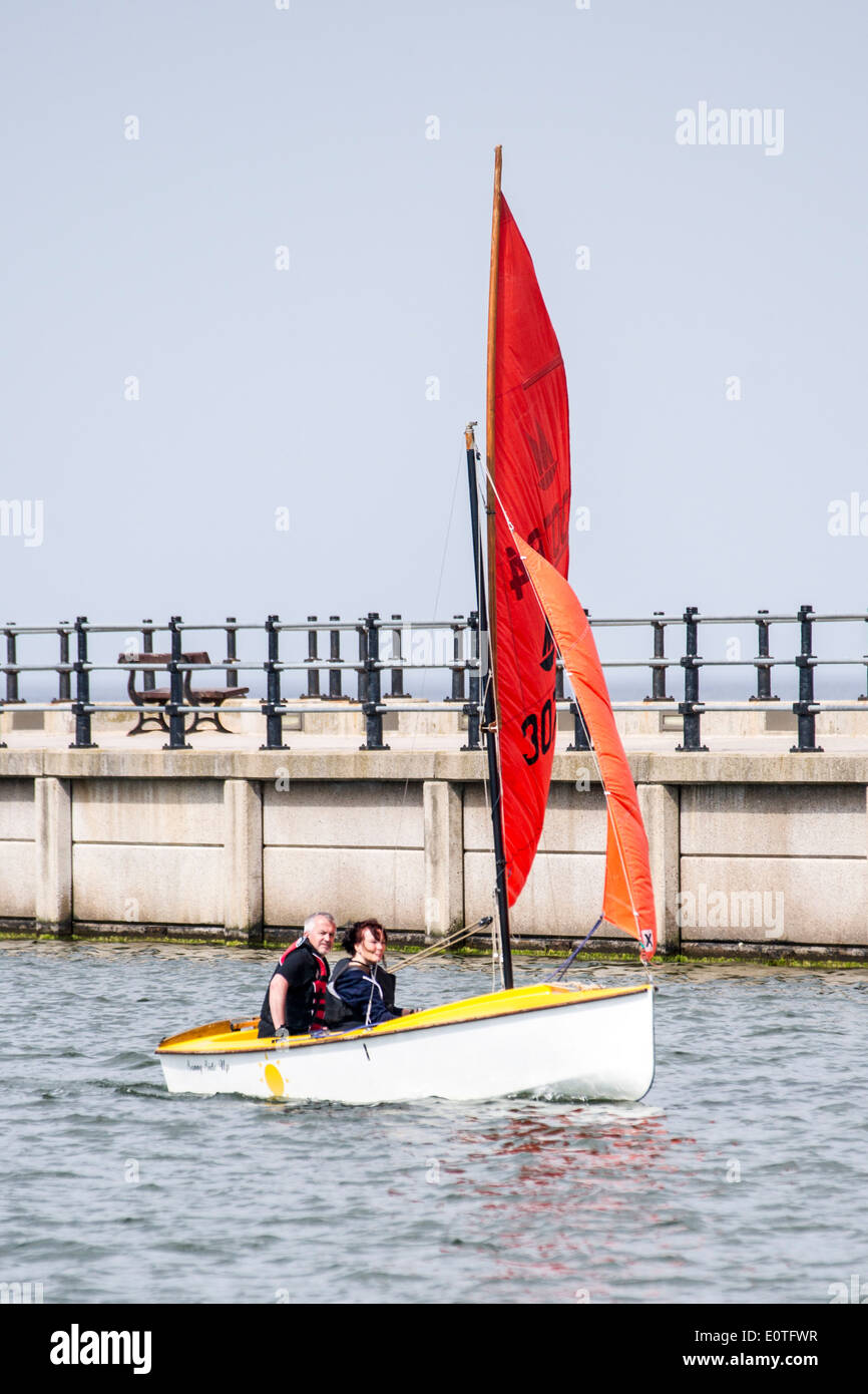 Dinghy racing with the West Cheshire Sailing Club on New Brighton ...