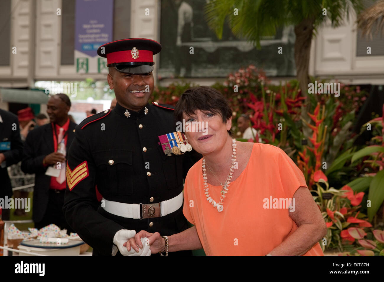 Chelsea, London, UK. 19th May 2014. Sandy Shaw attends RHS Chelsea Flower Show 201 Credit: Keith Larby/Alamy Live News Stock Photo