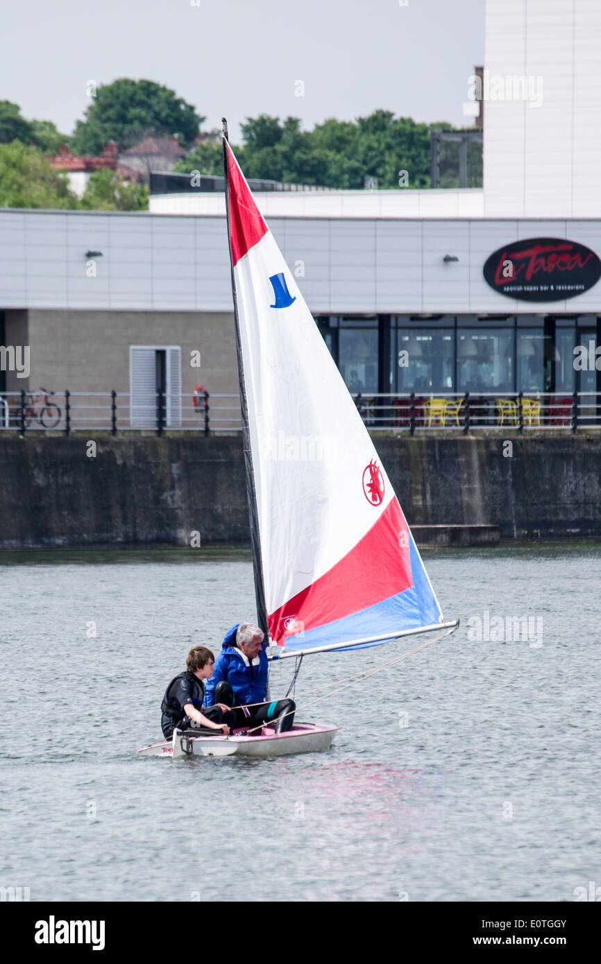 Dinghy racing with the West Cheshire Sailing Club on New Brighton