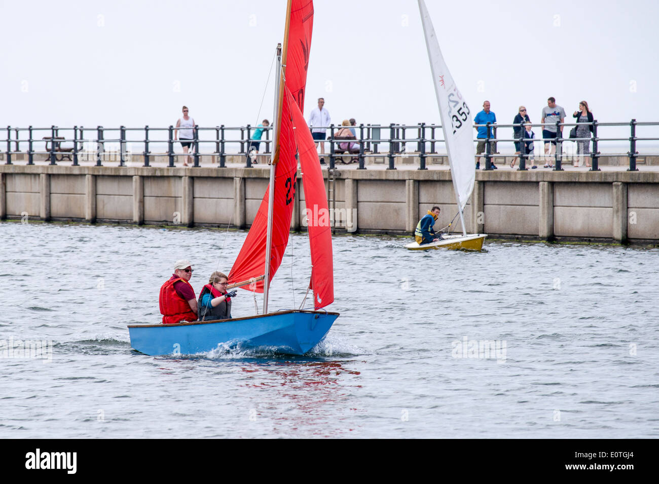 Dinghy racing with the West Cheshire Sailing Club on New Brighton