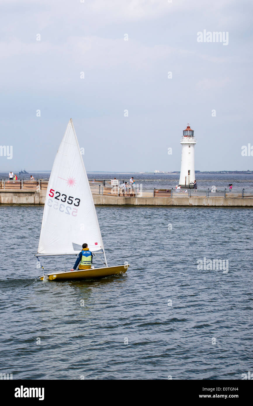 Dinghy racing with the West Cheshire Sailing Club on New Brighton