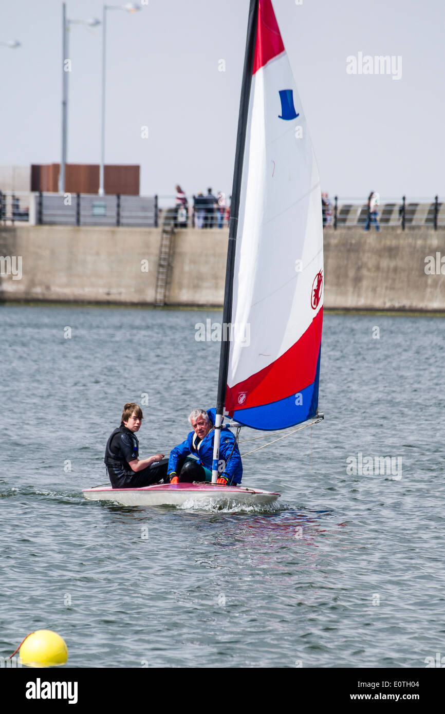 Dinghy racing with the West Cheshire Sailing Club on New Brighton