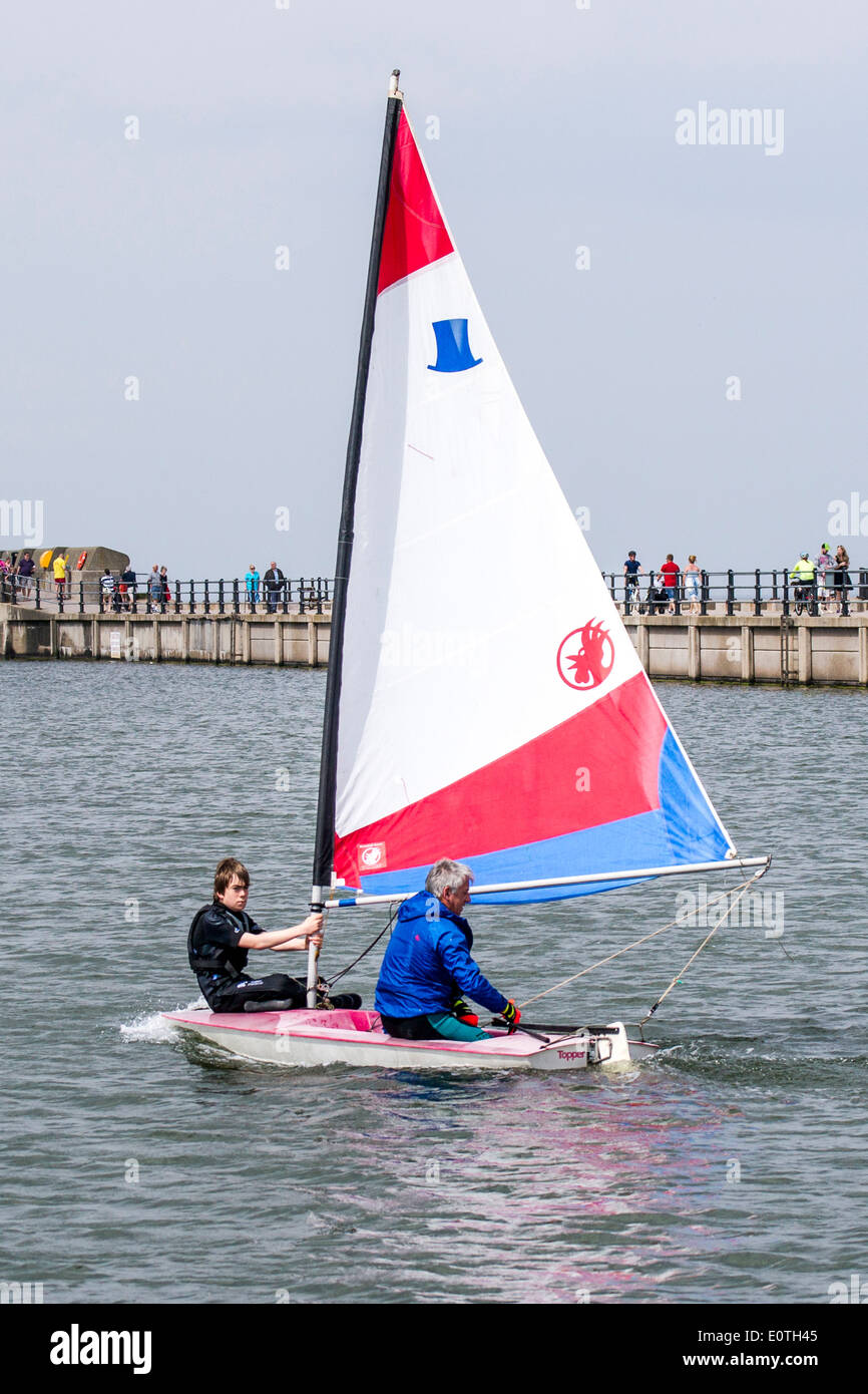 Dinghy racing with the West Cheshire Sailing Club on New Brighton
