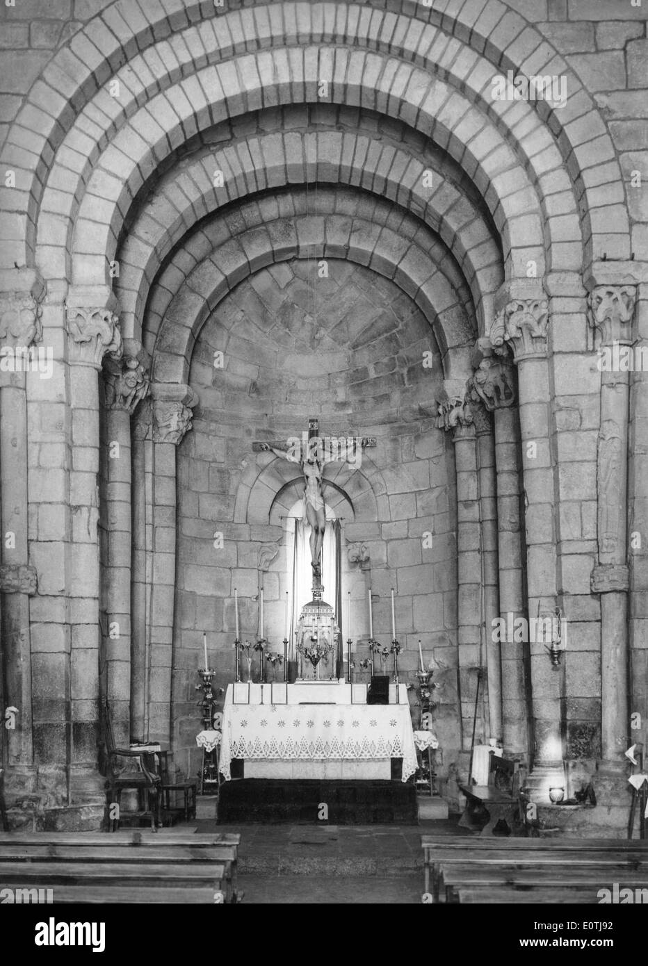 Igreja do Mosteiro de Longos Vales, Monção, Portugal Stock Photo
