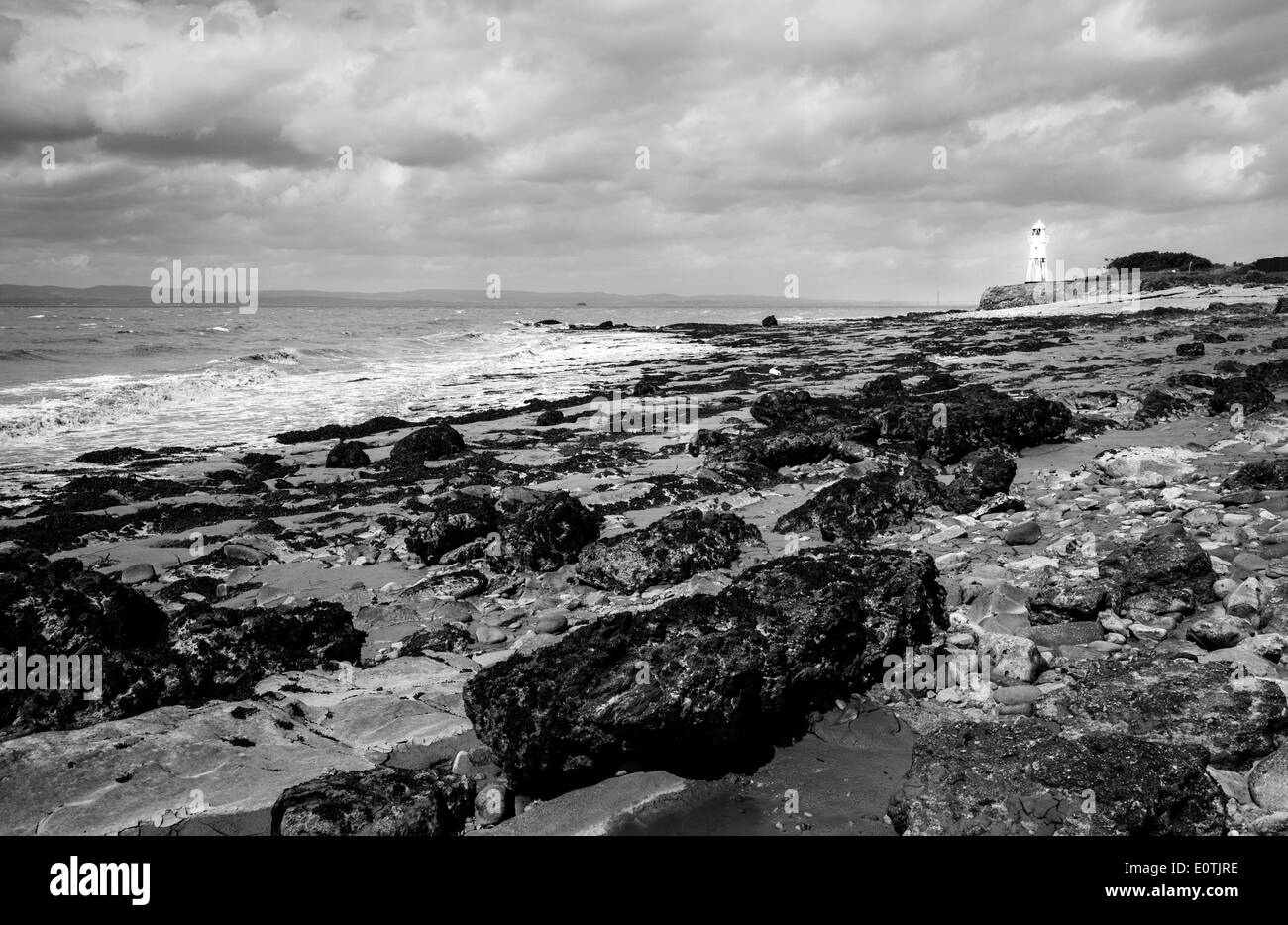 Severn estuary somerset Black and White Stock Photos & Images - Alamy