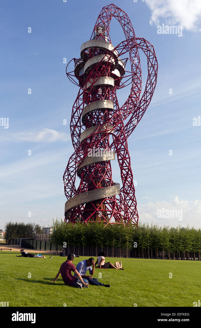 Orbit Observation Tower - The Queen Elizabeth Olympic Park - Stratford - London Stock Photo