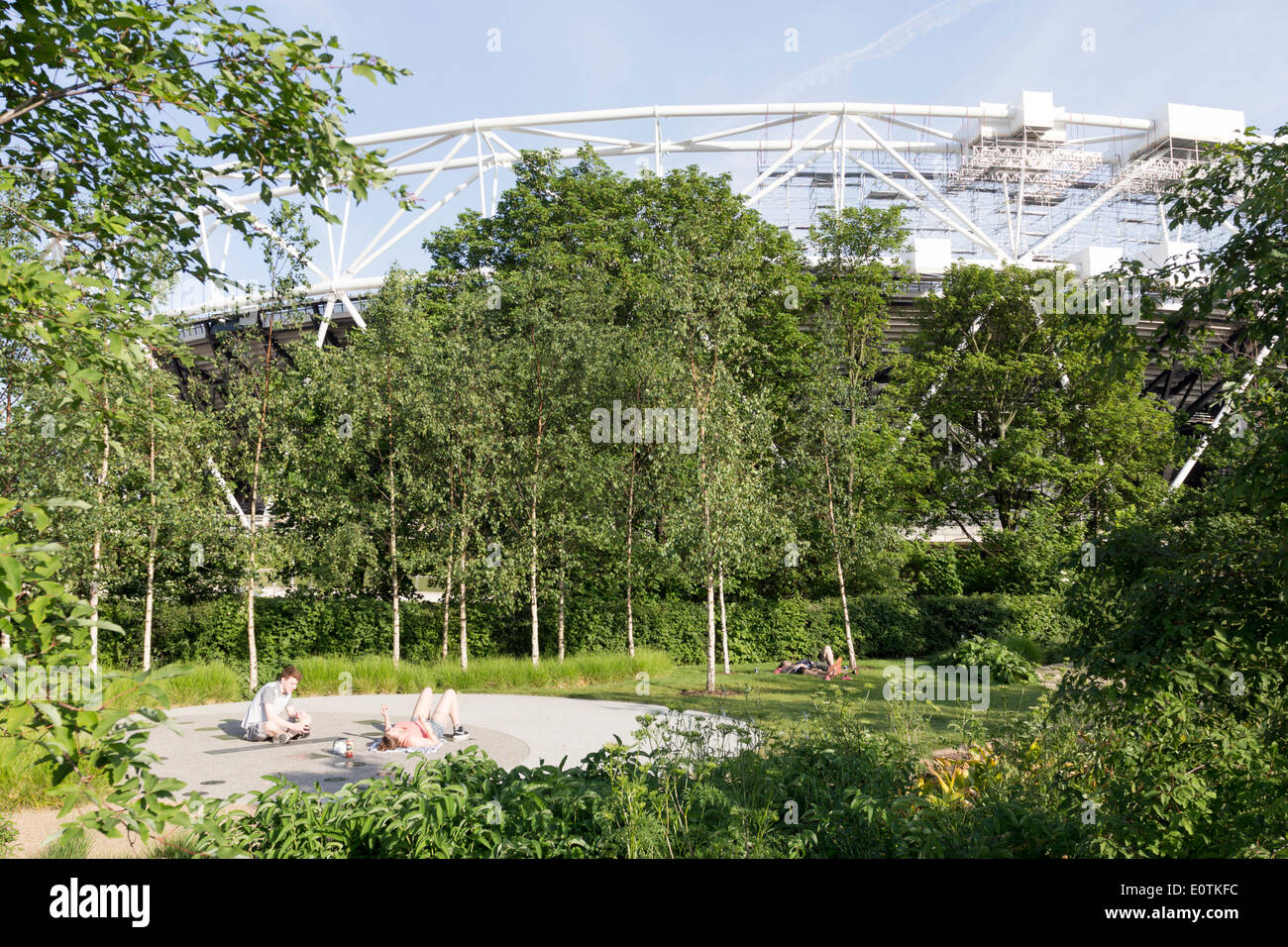The Queen Elizabeth Olympic Park - Stratford - London Stock Photo