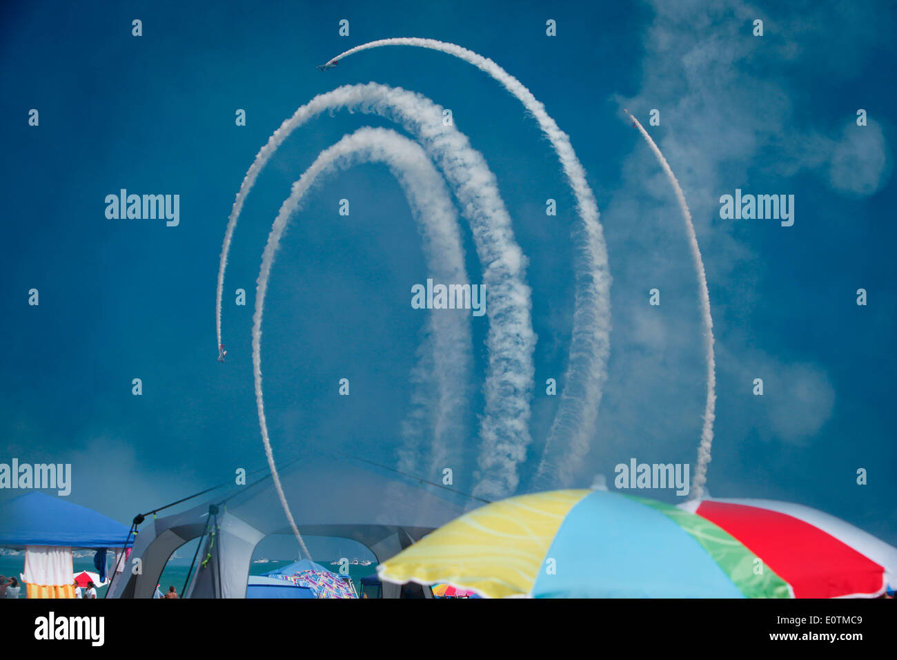 Chicago Air Show Stock Photo Alamy