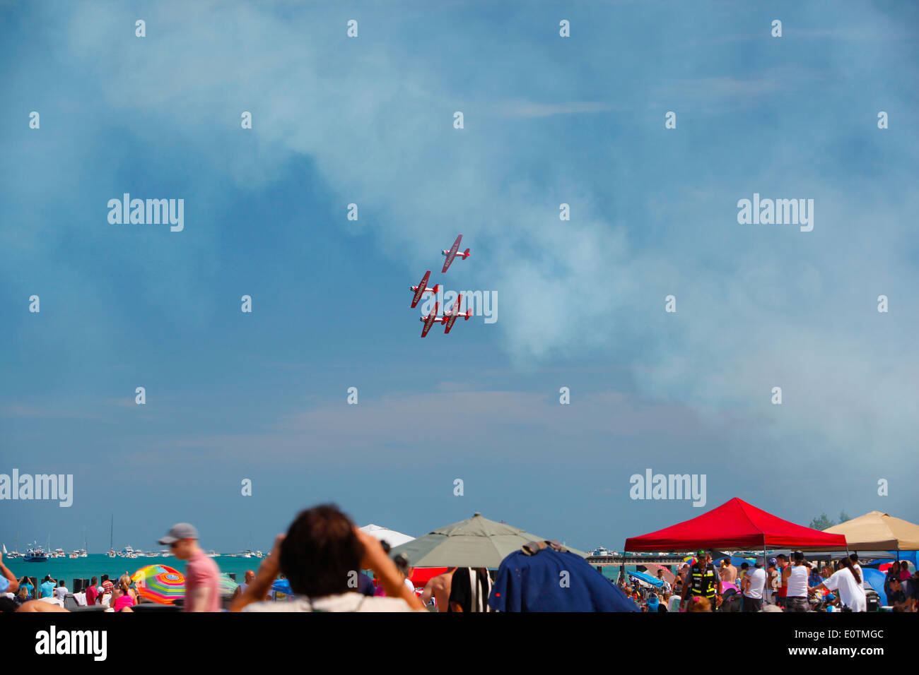 Chicago Air Show Stock Photo Alamy