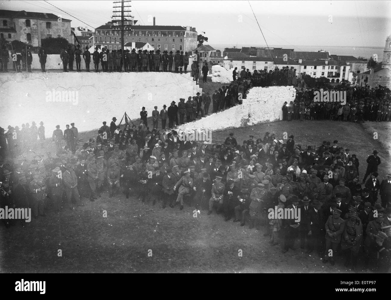 Festa comemorativa da tomada de Lisboa aos Mouros, Castelo de São Jorge, Lisboa, 1928 Stock Photo