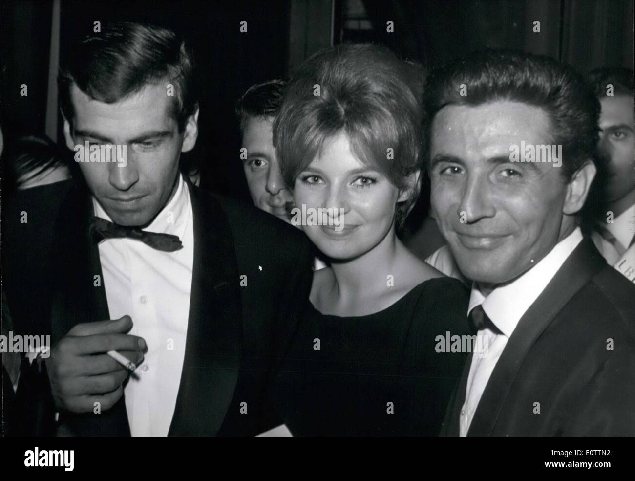 Sep. 09, 1960 - Gilbert Becaud Makes Come Back After Two Years Absence: After a two -year absence the stage, Gilbert Becaud the Stock Photo