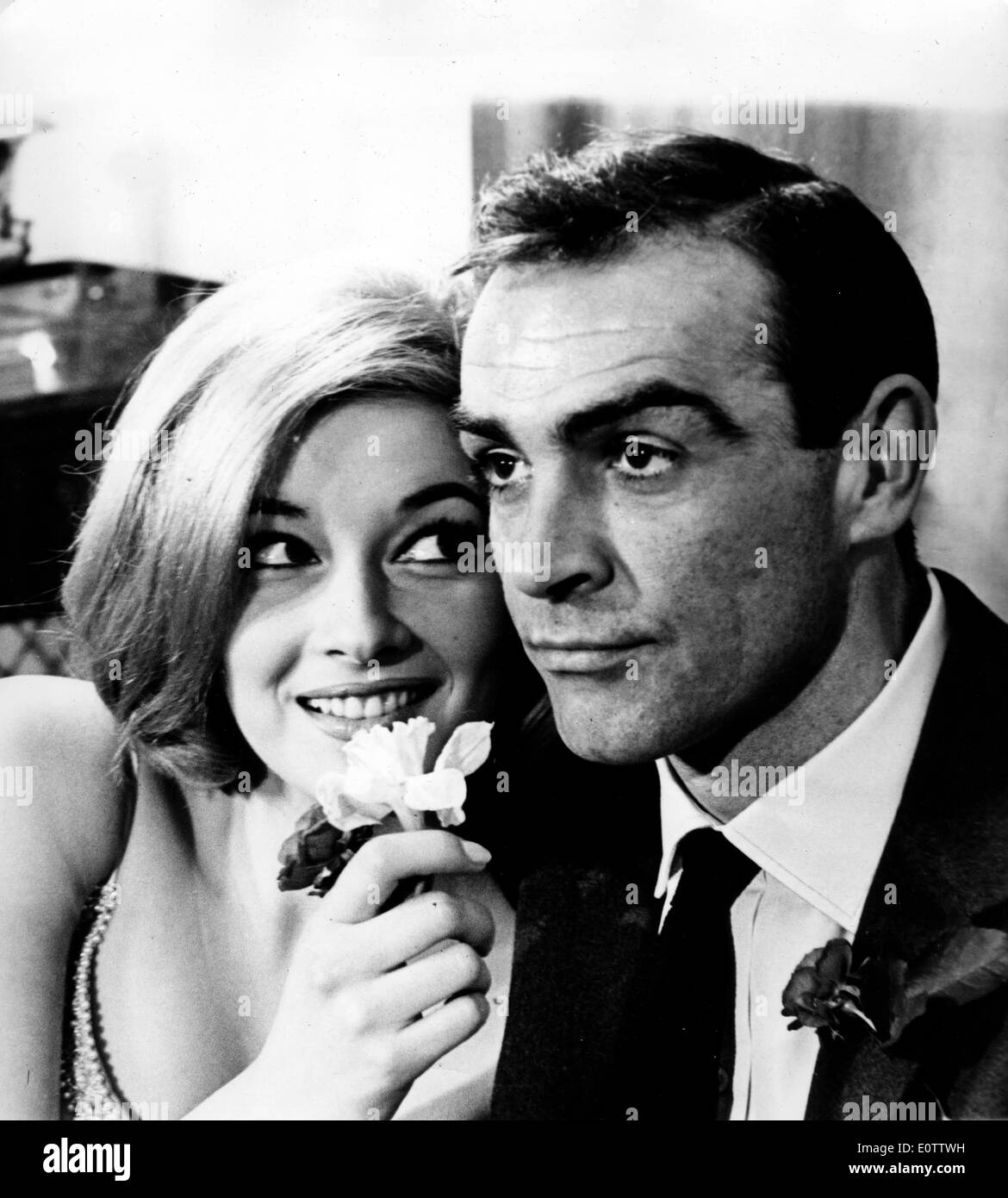 Actor Sean Connery with wife Diane Cilento Stock Photo