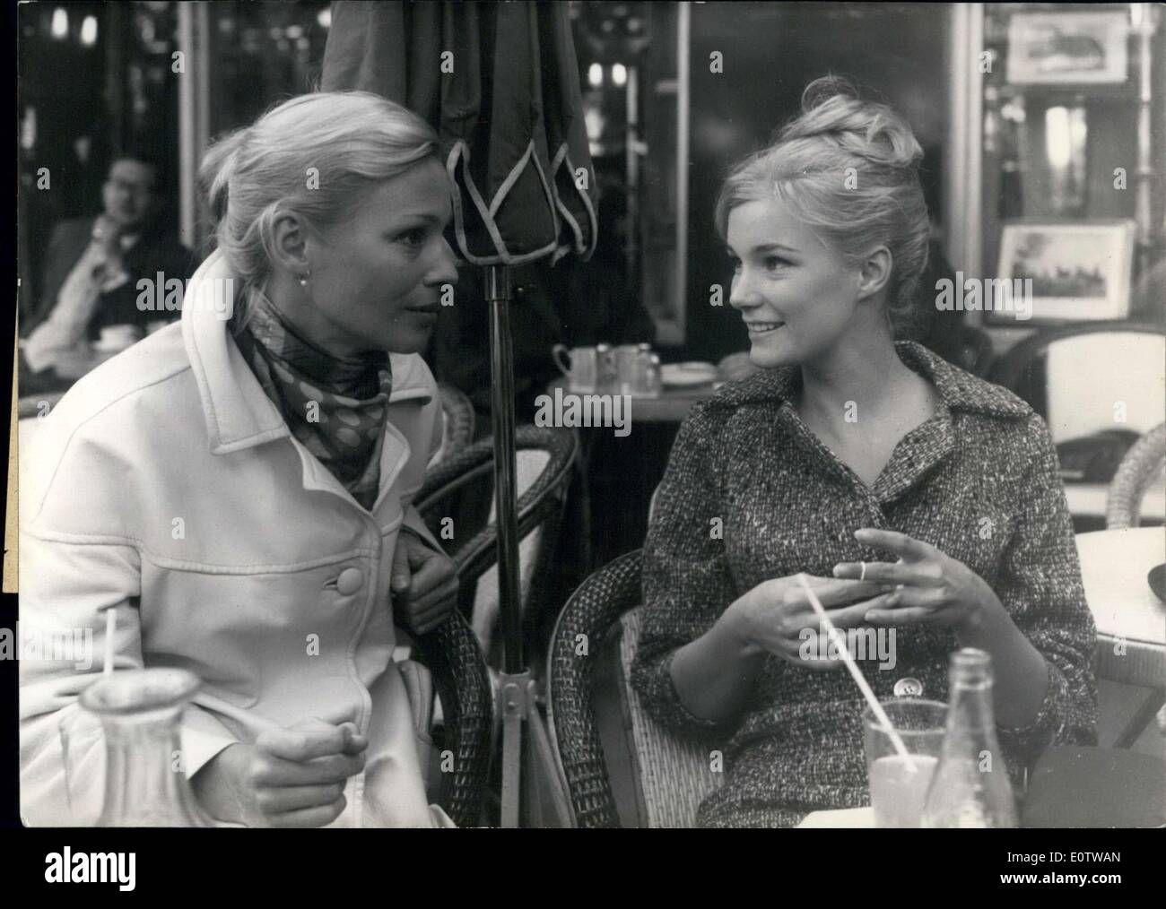 Oct. 02, 1960 - Actress Ingrid Thulin & Yvette Mimieux in ''Apocalypse' Stock Photo