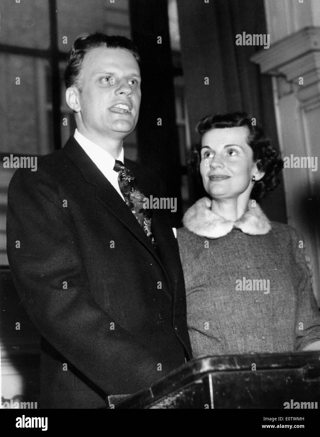 Reverend Billy Graham with wife Ruth Stock Photo