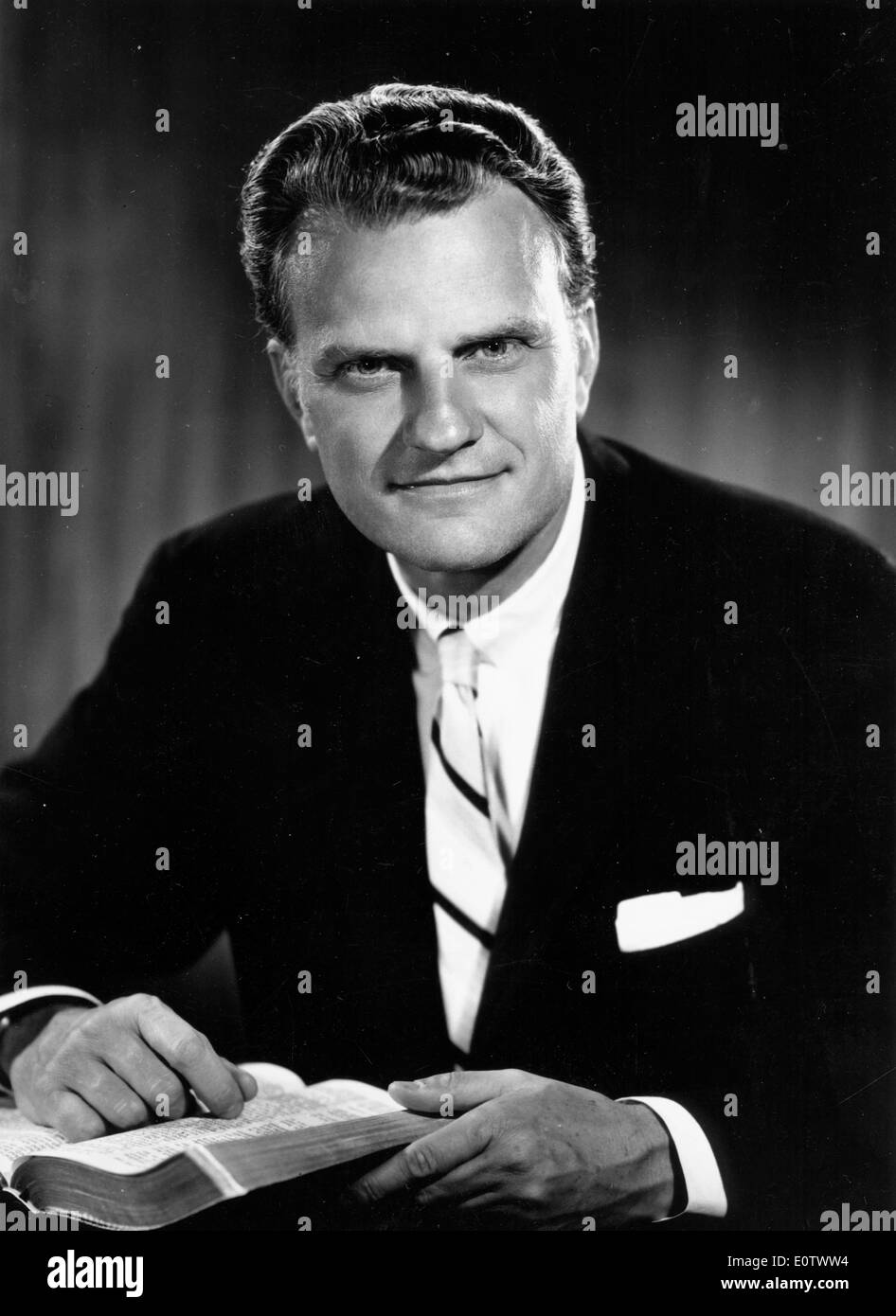 Portrait of reverend Billy Graham Stock Photo