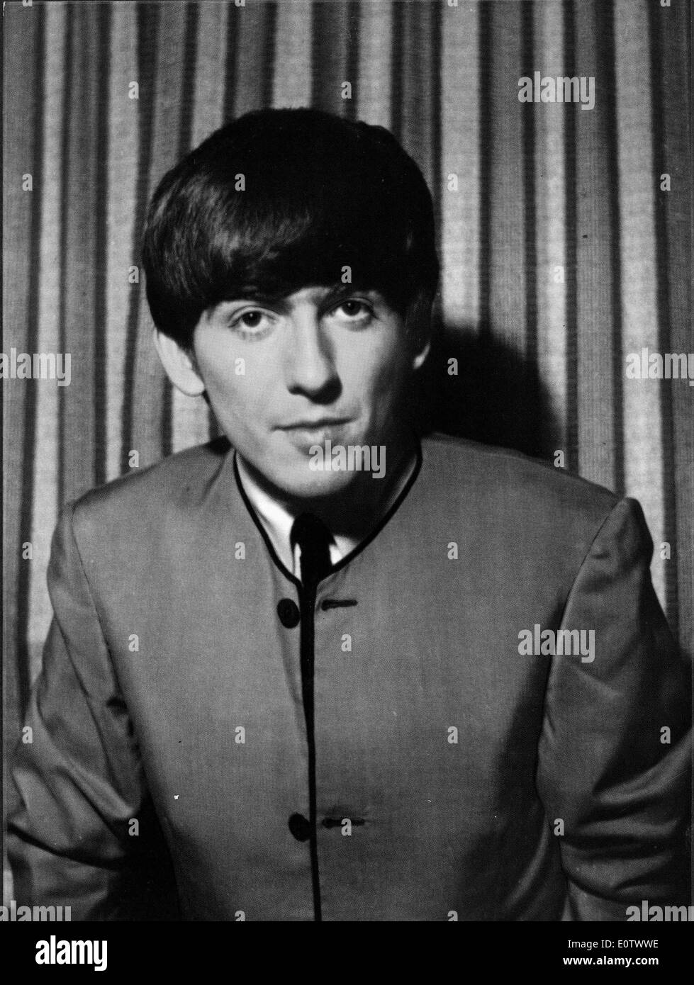 Portrait of The Beatles guitarist George Harrison Stock Photo