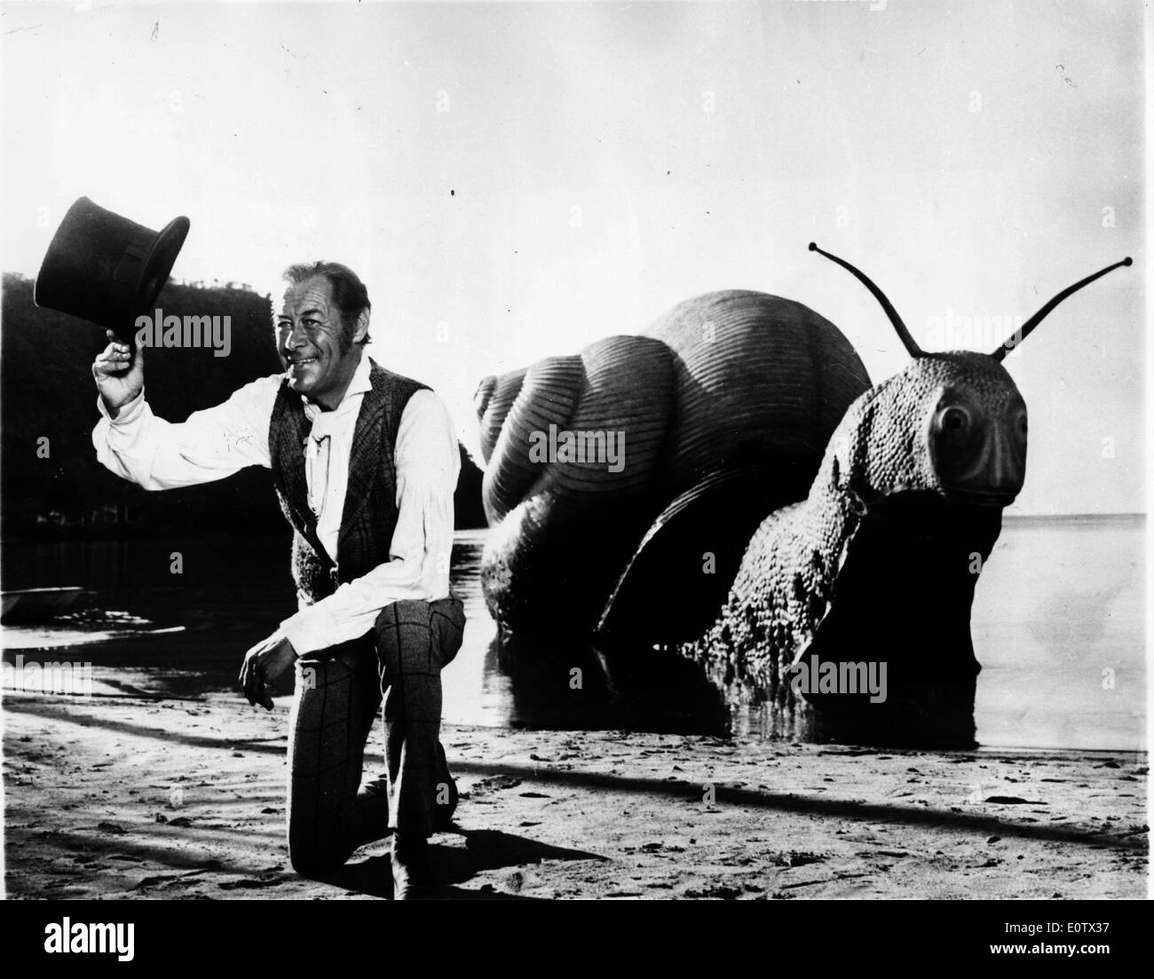 Actor Rex Harrison in the film 'Doctor Dolittle' Stock Photo