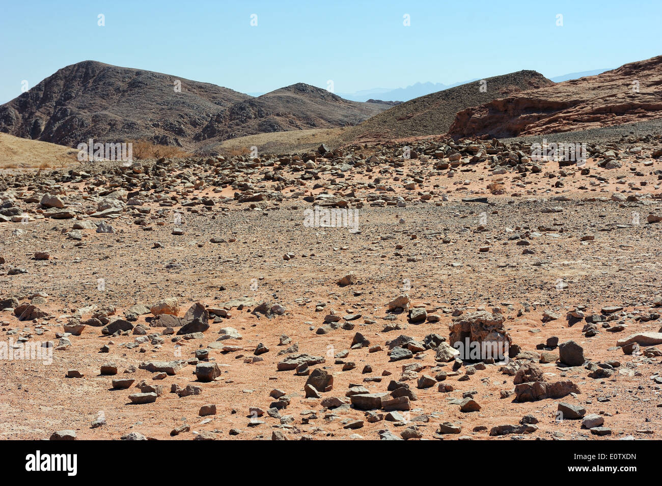Timna Map Landscapes and geological formations in the Timna Park in southern ...