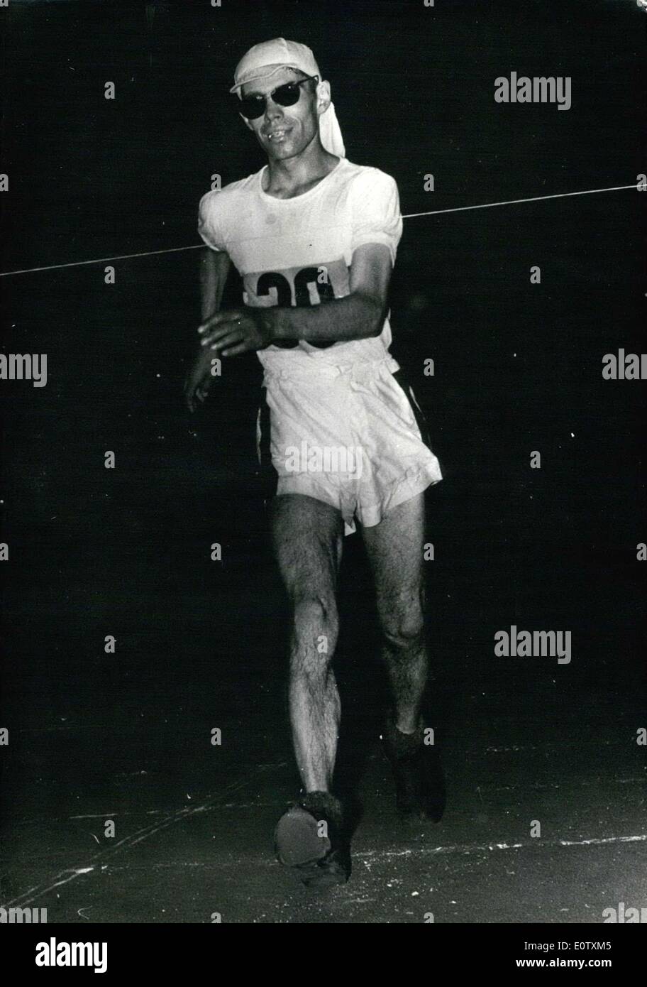 Sep. 08, 1960 - Britain's Donald Thompson won the 50km race in 4hr 25' 30'' (an Olympic record) at Rome games. Stock Photo