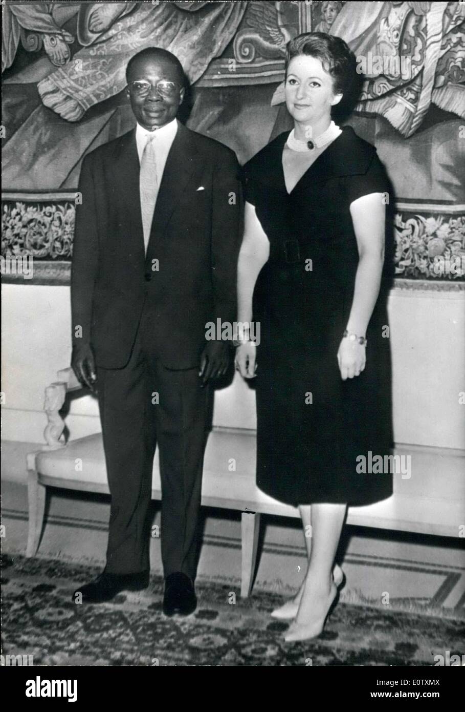 Sep. 09, 1960 - Here is the first official photograph of the new President of the Republic of Senegal, Leopold Senghor with his Stock Photo