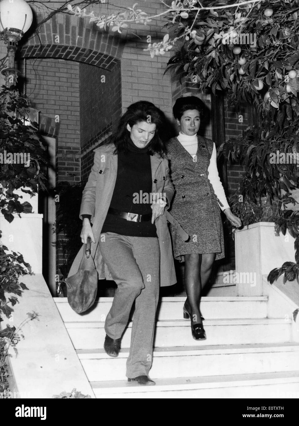 First Lady Jacqueline Kennedy with Maria Lemos Stock Photo