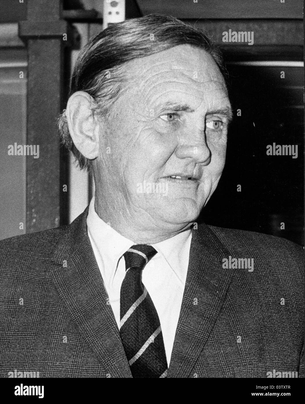 Close-up of Prime Minister John Gorton Stock Photo