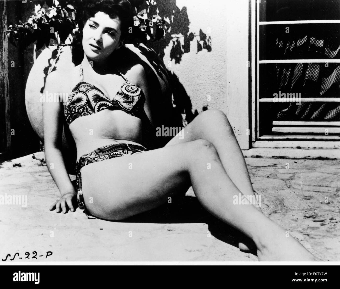 Actress Silvana Mangano in a bikini Stock Photo
