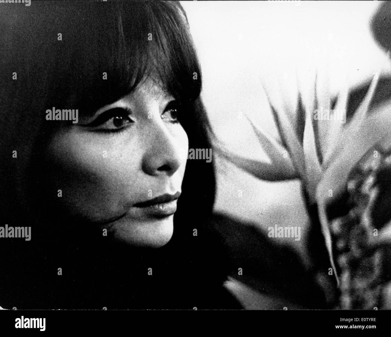 Portrait of singer Juliette Greco Stock Photo