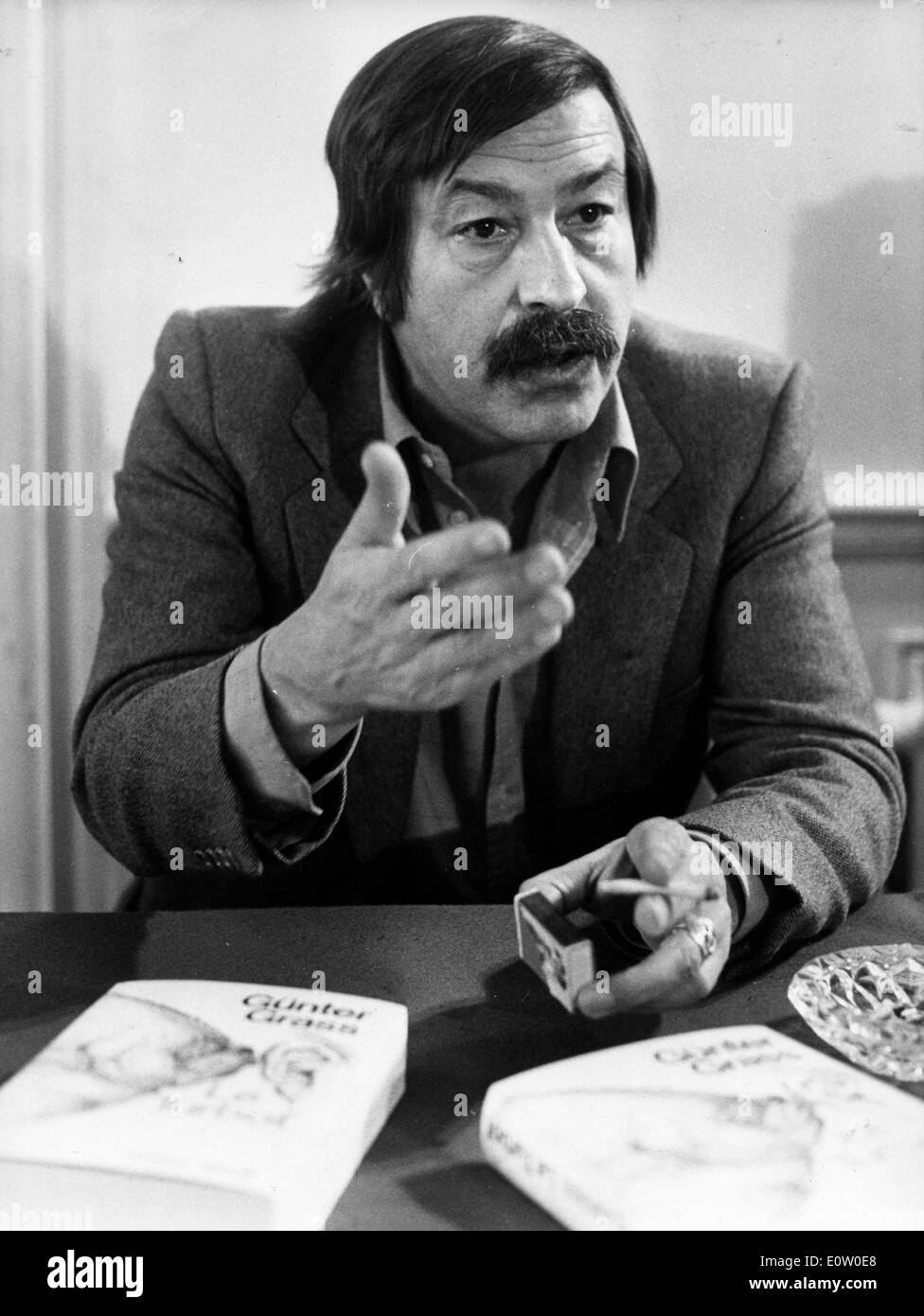 Writer Gunter Grass in a meeting Stock Photo