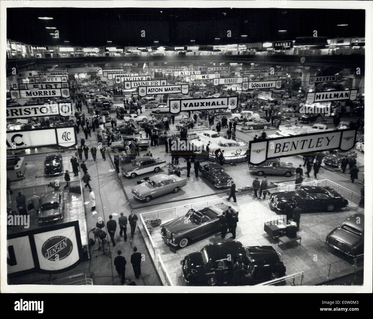 Oct. 16, 1960 - Preview of the Motor Show General View - A Preview was held today at Earle Court - of the Motor Show which opens there tomorrow - Keystone Photo Shows:- General View at the Show during the Preview today. Stock Photo