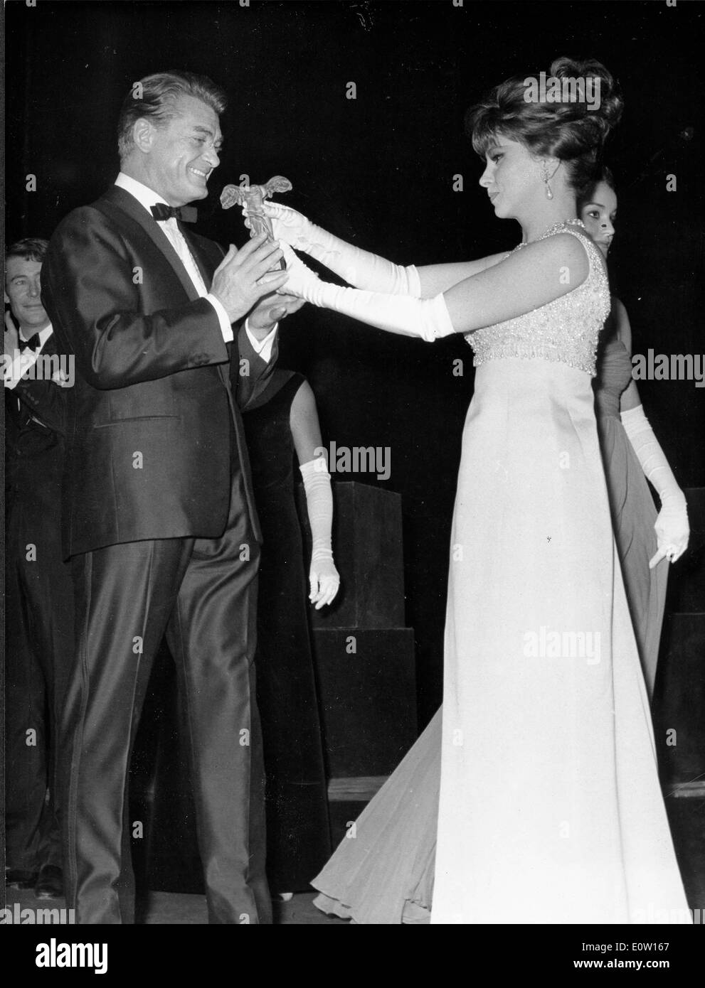 Actor Jean Marais dancing with a woman Stock Photo