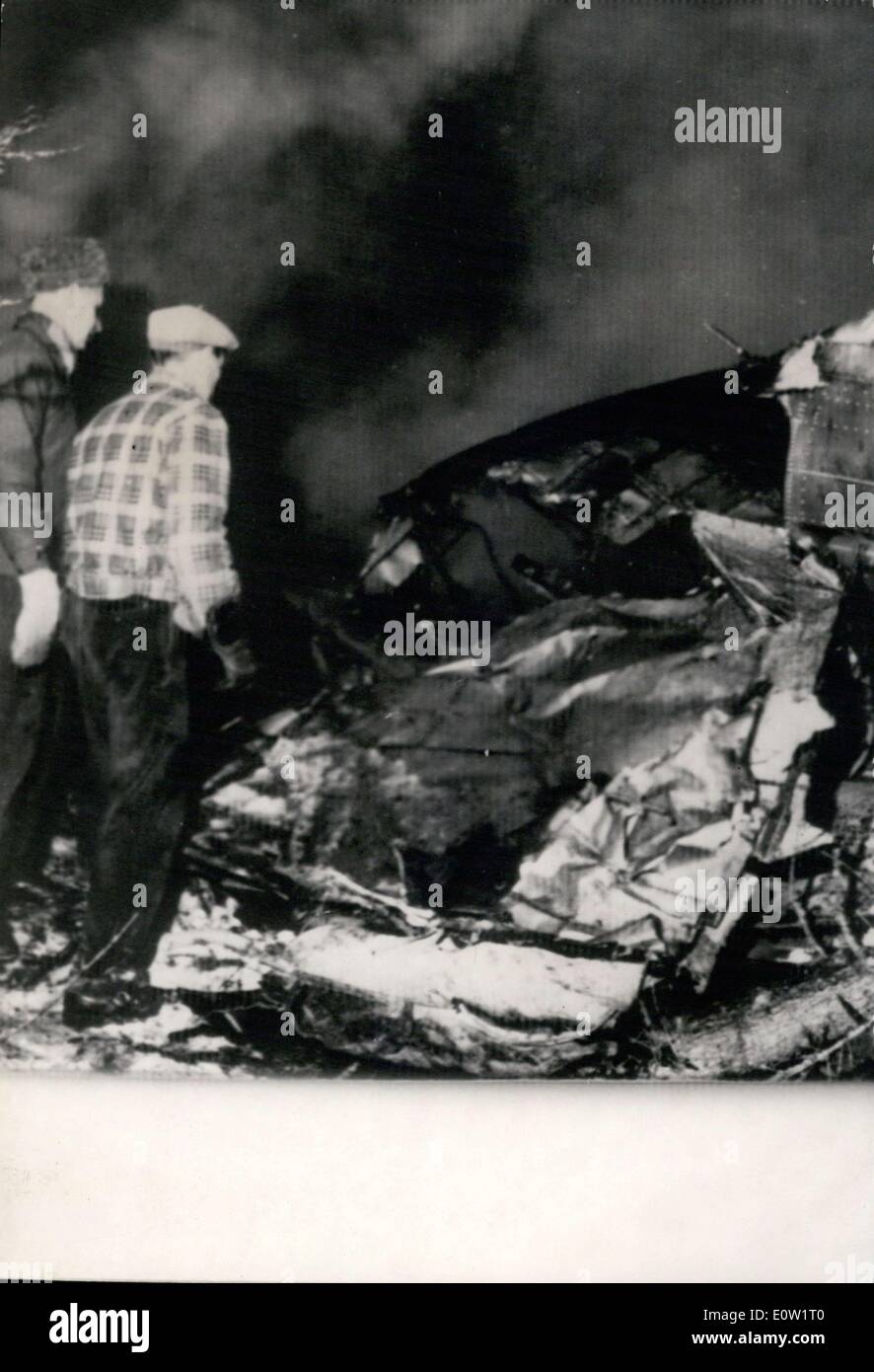 Jan. 03, 1961 - Plane Wreckage after Crash in Helsinki Leaves 25 Dead ...