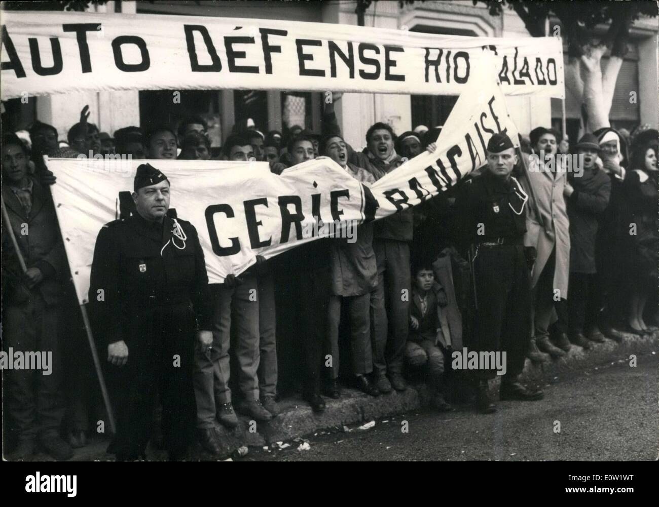 Dec. 01, 1960 - The riot police are holding them back. General de ...