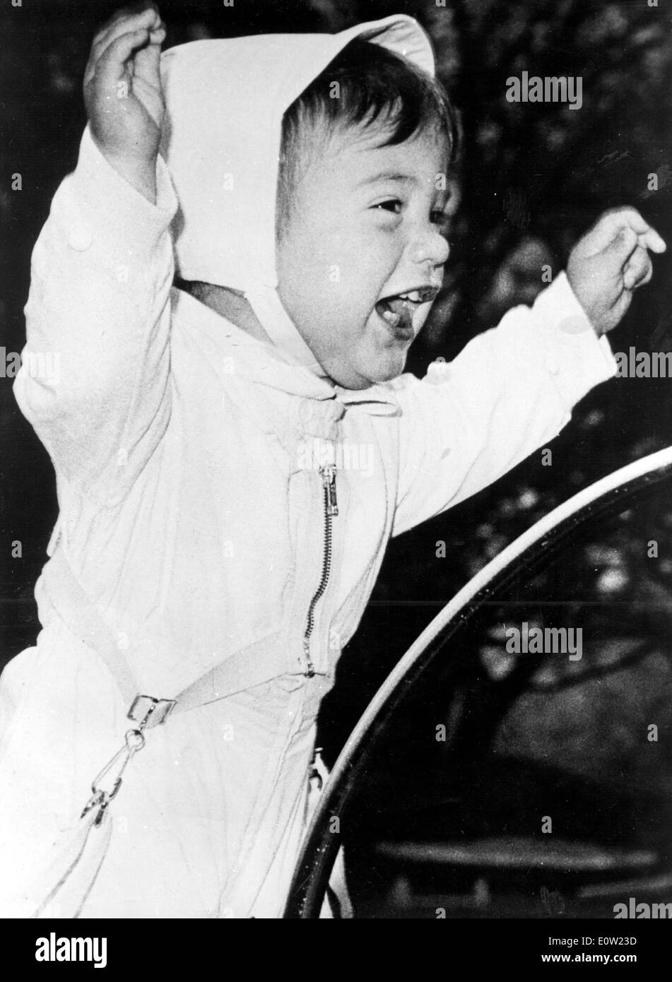John F. Kennedy Jr. as a baby Stock Photo