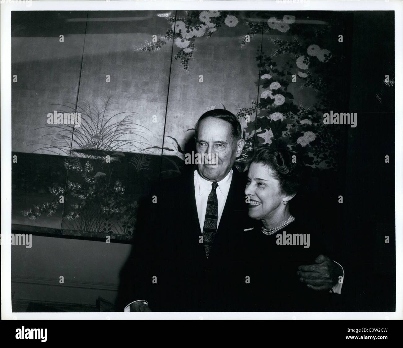 Feb. 02, 1961 - General & Mrs. Douglas MacArthur New York Stock Photo