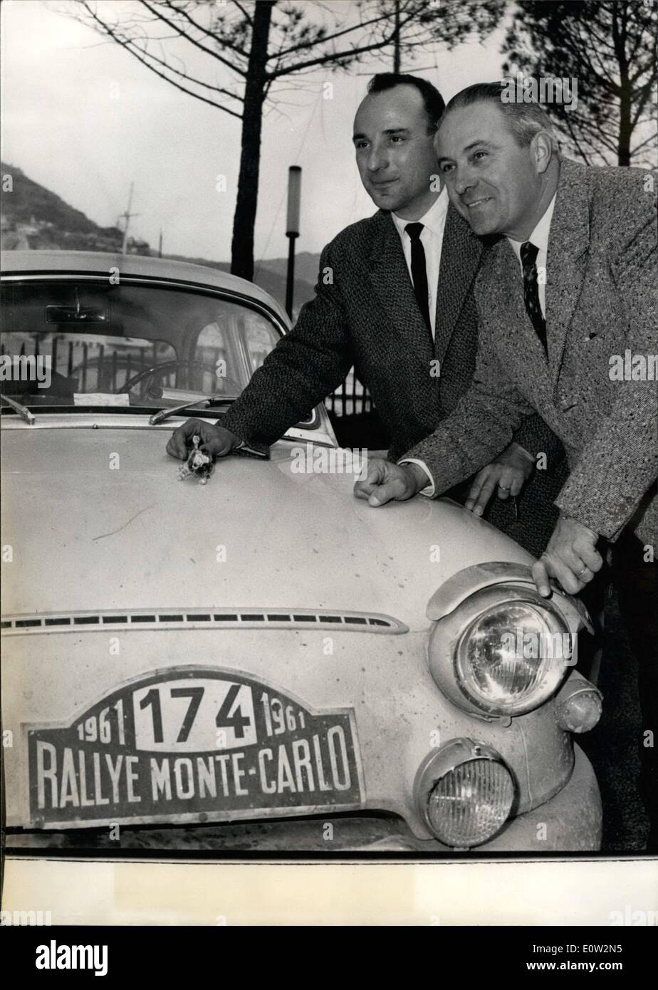 Jan. 01, 1961 French team win Monte Carlo Rally Frenchmen from Stock