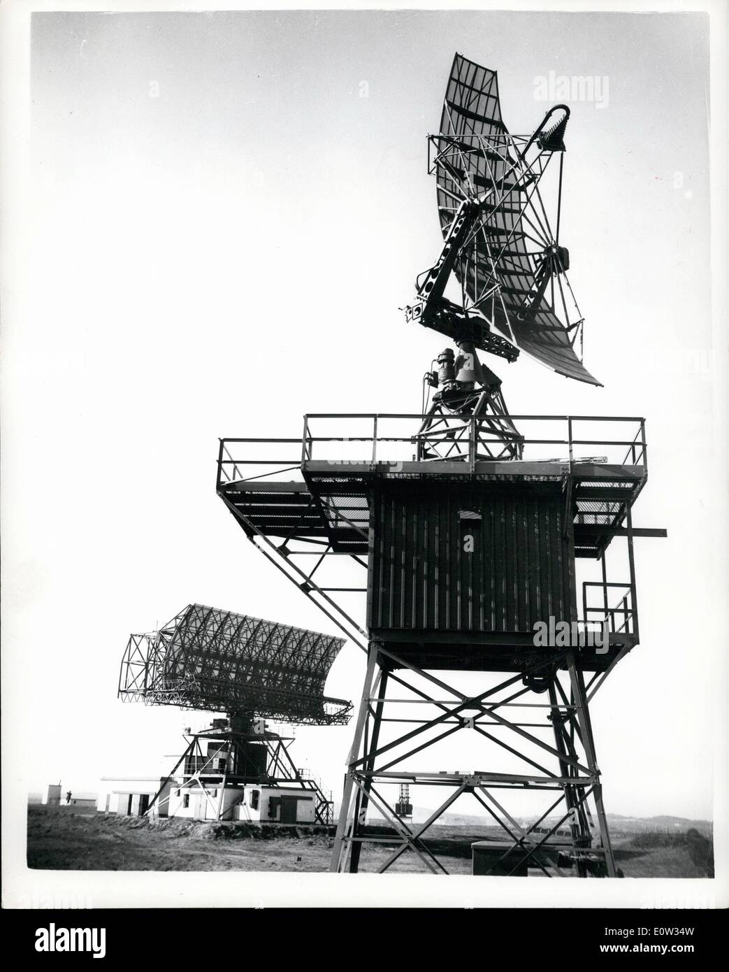 Mar. 03, 1961 - Demonstration Of New Co-Ordinated Air Traffic Control System - At County Down: A demonstration was held yesterday at Bishop's court, county down of the Air Traffic Control Radar Unit - which is one of a number of centres under Joint Air Ministry - Ministry of Aviation control and provides control service to military and civil aircraft in the Upper Air Space (above 25,000 ft).. Stock Photo