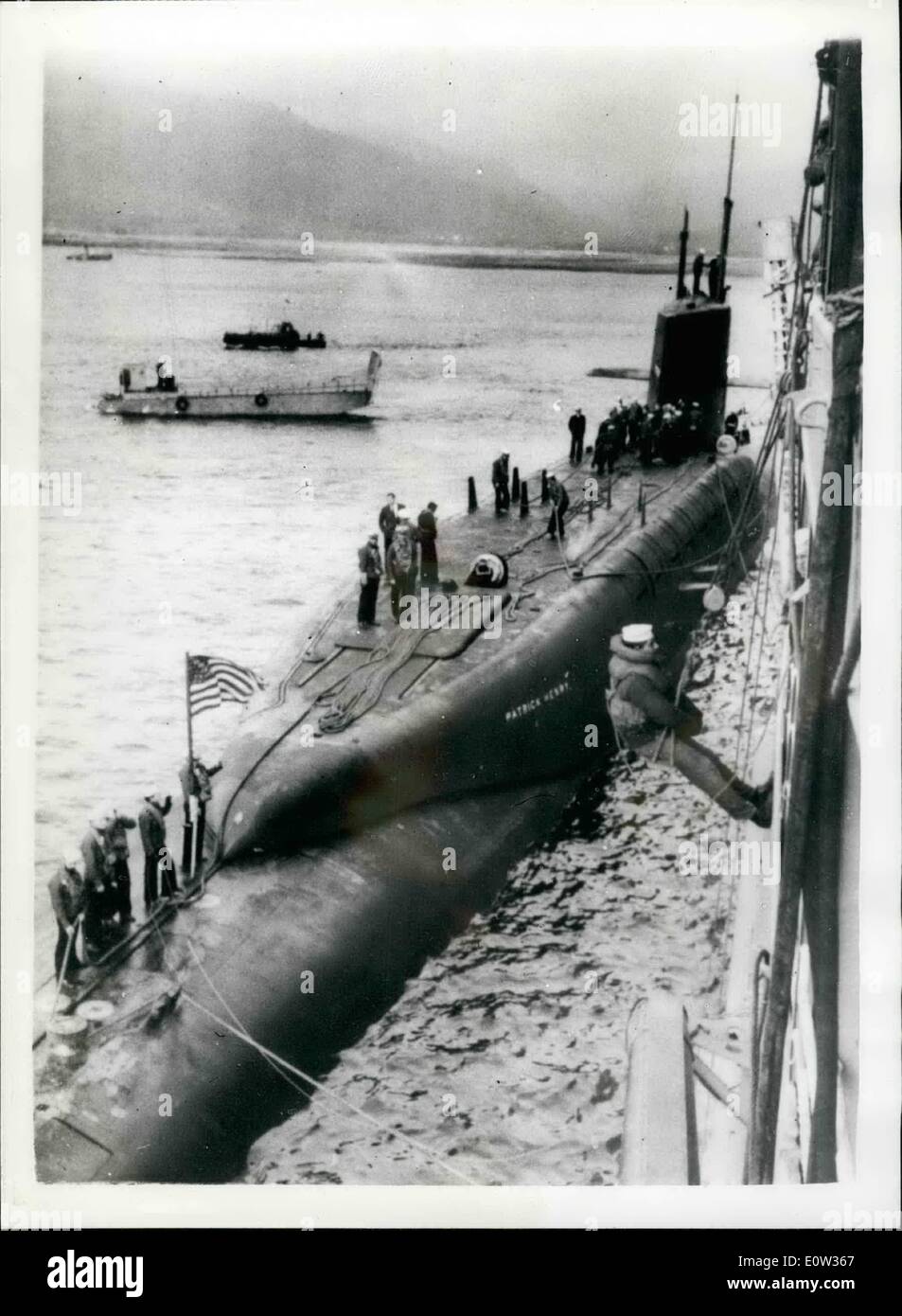 Mar. 03, 1961 POLARIS SUBMARINE ARRIVES IN HOLY LOCH The 6700ton American Polaris submarine