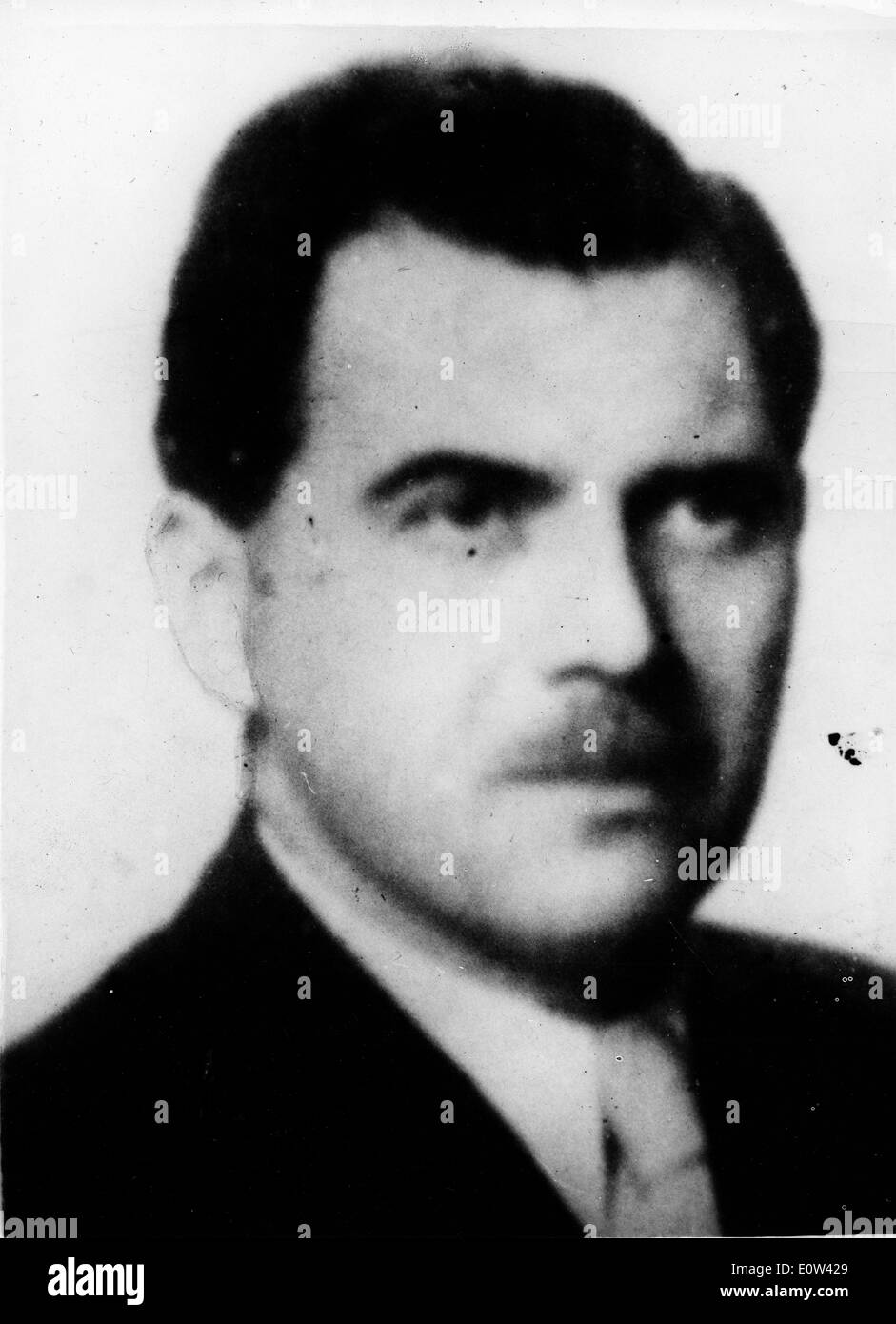 Josef Mengele doctor of Auschwitz horror camp Stock Photo