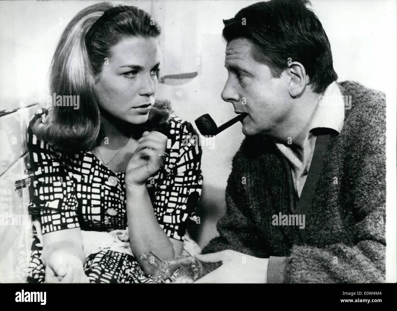 Jun. 06, 1961 - Anouilh wrote the scenario for Simenon detective play Ã¢â‚¬â€œ The American Bella, 18 (Alexandra Stewart) plays Stock Photo