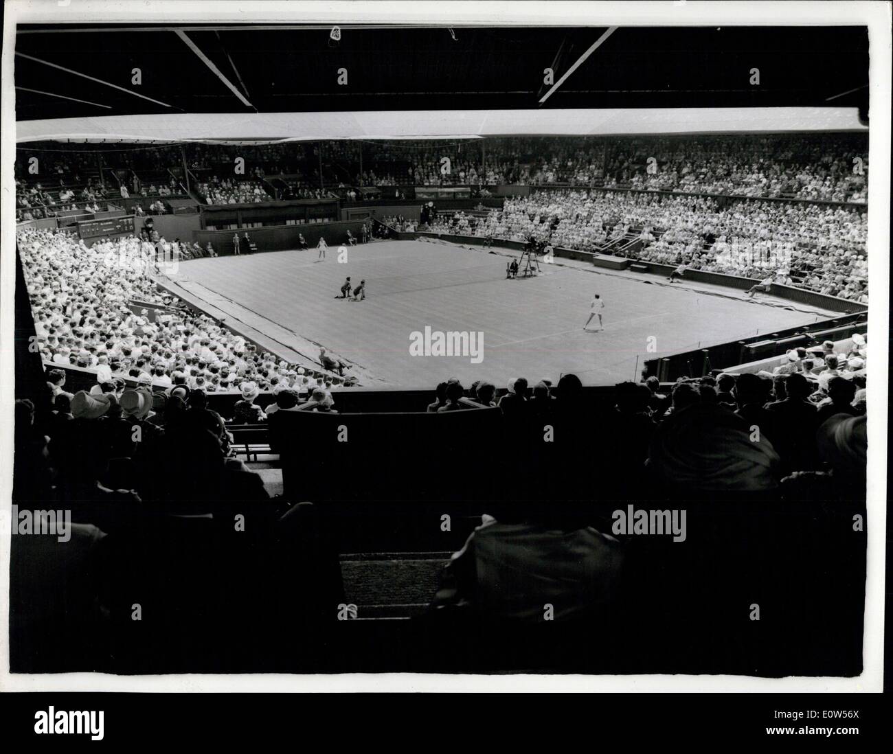 Jun. 28, 1961 Wimbledon Tennis Championships Third Day Photo shows