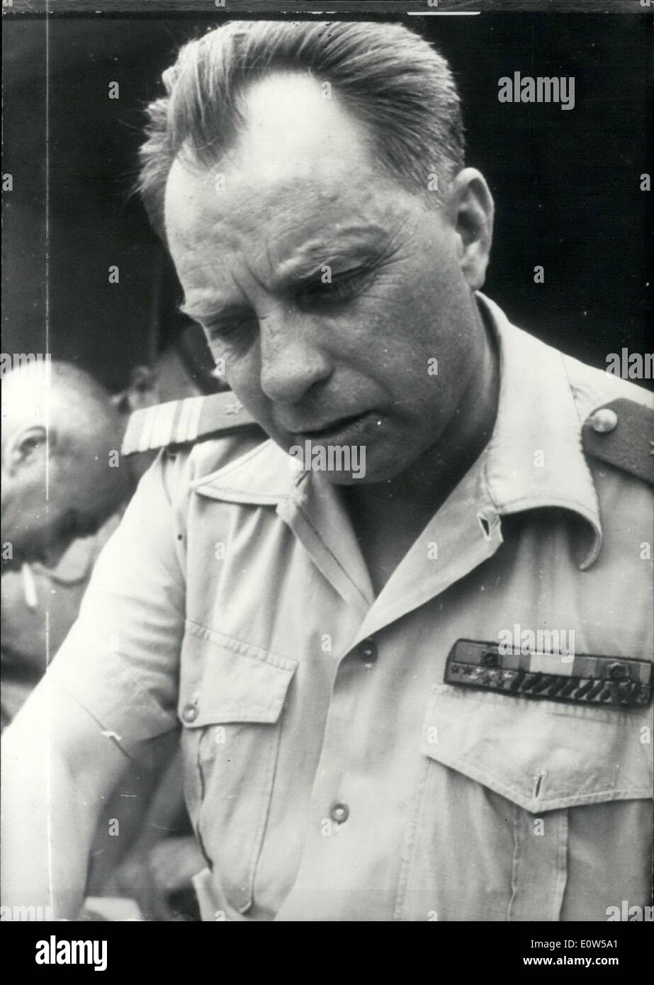 Sep. 09, 1961 - This morning General Paul Manuxem was arrested. Stock Photo