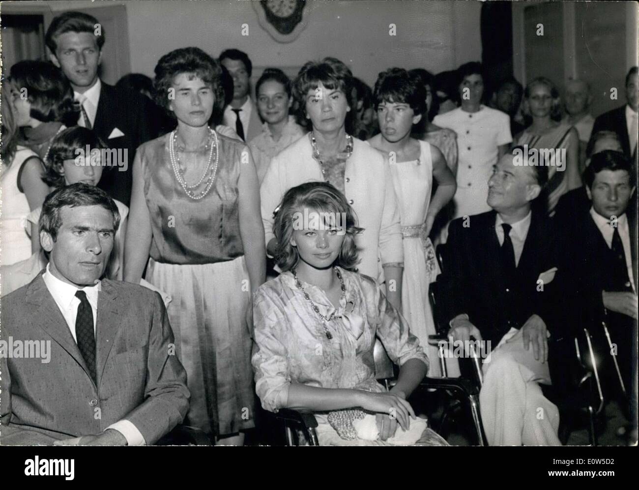 1961 serge marquand marries anna hahn hi-res stock photography and ...