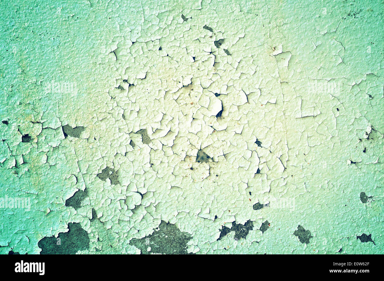 Cracked and peeling paint Stock Photo