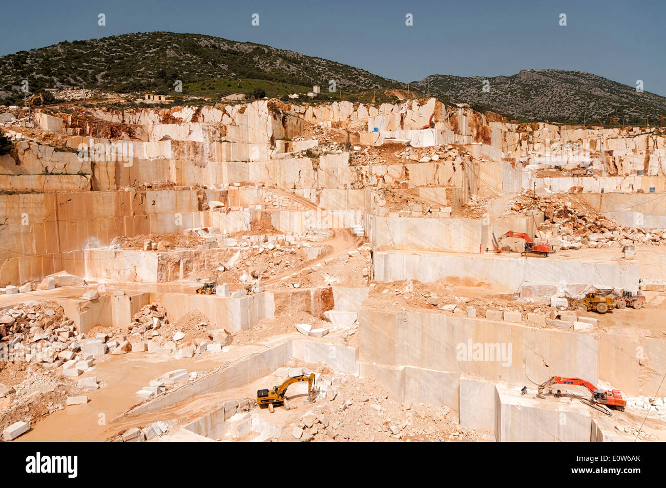 Marble quarry near Orosei, Sardinia, Italy Stock Photo Alamy
