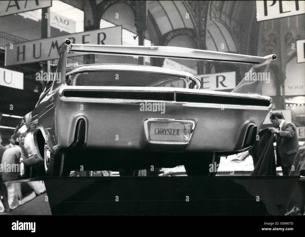 Oct. 10, 1961 - $ 250,000 Car shown at Paris Motor show: A 50,000 experimental chrysler seen at the Paris motor show opening tomorrow. Stock Photo