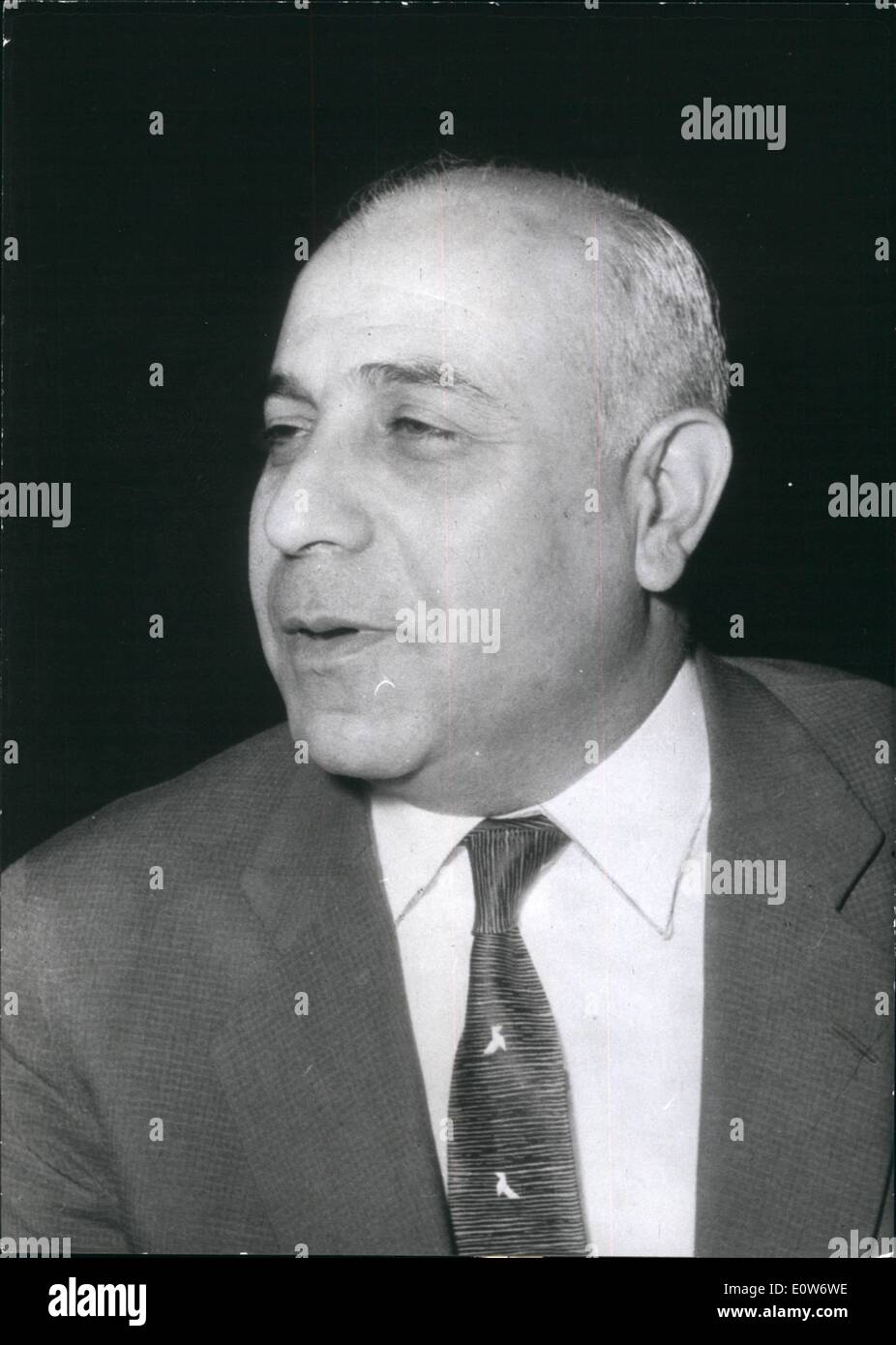 Oct. 10, 1961 - M. Kouzbari, New Chief Of Syrian Government. Photo shows A Recent Portrait Of M. Kouzbari, The New Chief Of The Stock Photo