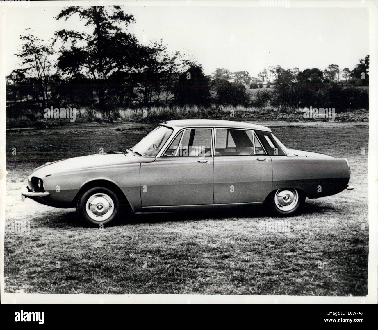 Oct. 13, 1961 - The New Rover T4 Gas Turbine Car..140 Brake Horse Power Enginee--The New T4 Gas Turbine Car of the Rover Company - has been announced. It is desoribed as ''the first prototype desigend with the possibility of future production in mind'' - but the prototype will not be on show at the Earls Court Motor Shownext week - and it will not be demonstrated to the press until next - Spring..The engine production the equivalent of 140 brake horse power. Stock Photo