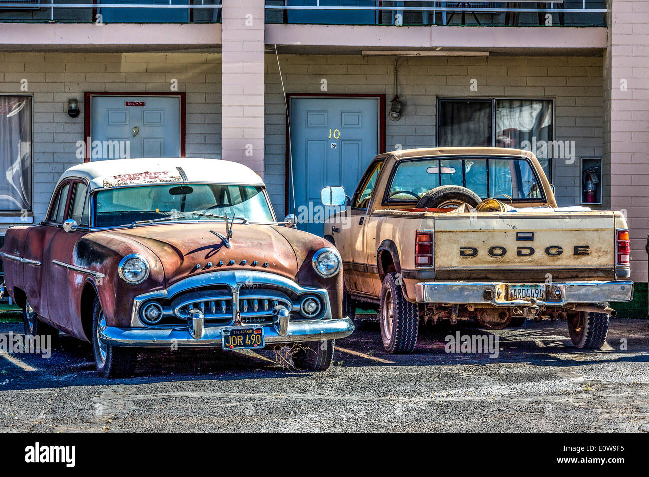 Classic cars, Seligman, Arizona, United States Stock Photo