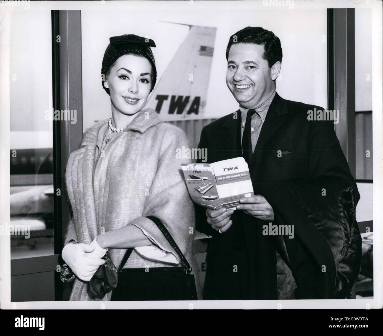 Apr. 04, 1962 - Actress Barbara Rush and her husband, Warren Cowan are ...